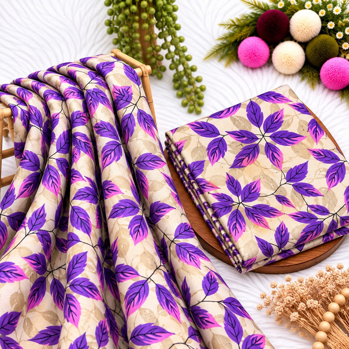 Unstitched Digital Printed Linen - 2PC