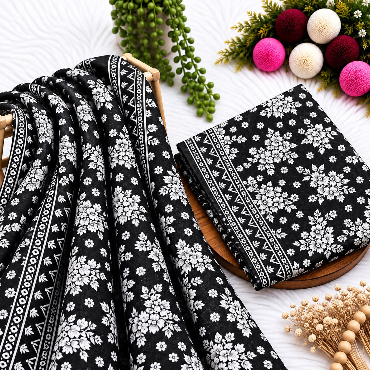 Unstitched Digital Printed Linen - 2PC