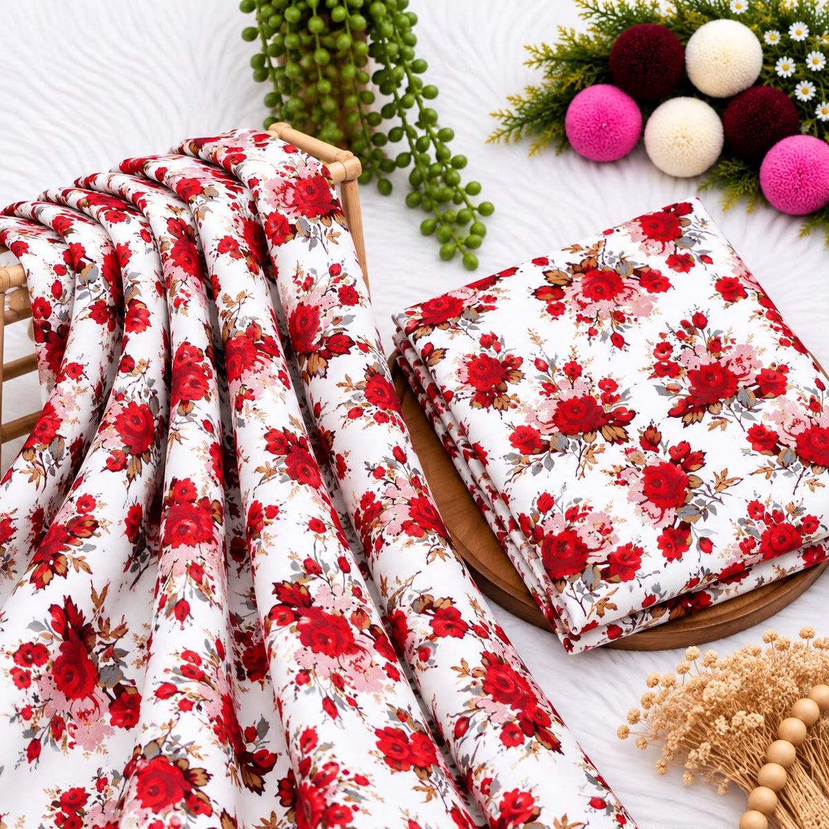 Unstitched Digital Printed Linen - 2PC