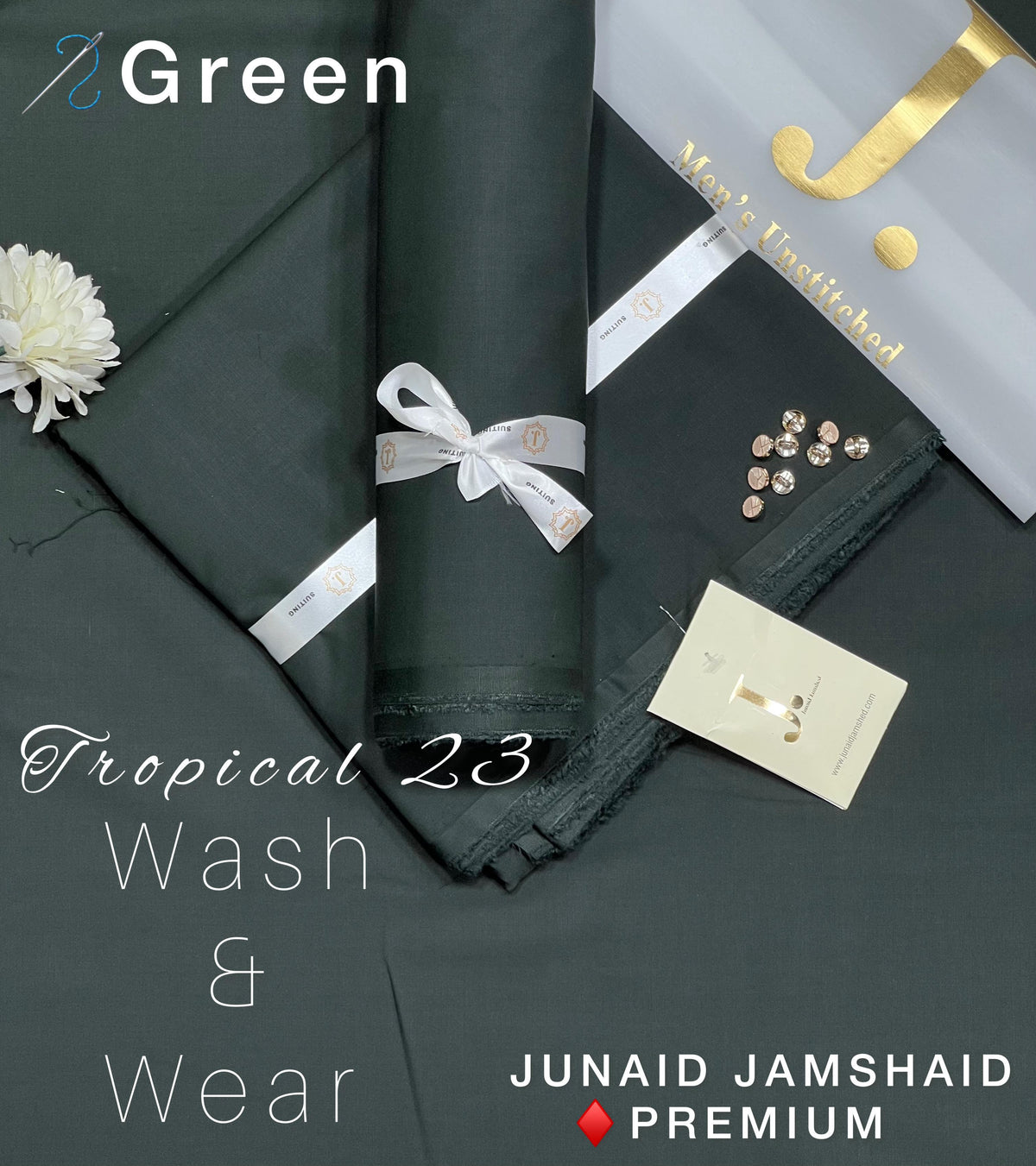 Junaid Jamshed Wash & Wear Men Unstitched Suit