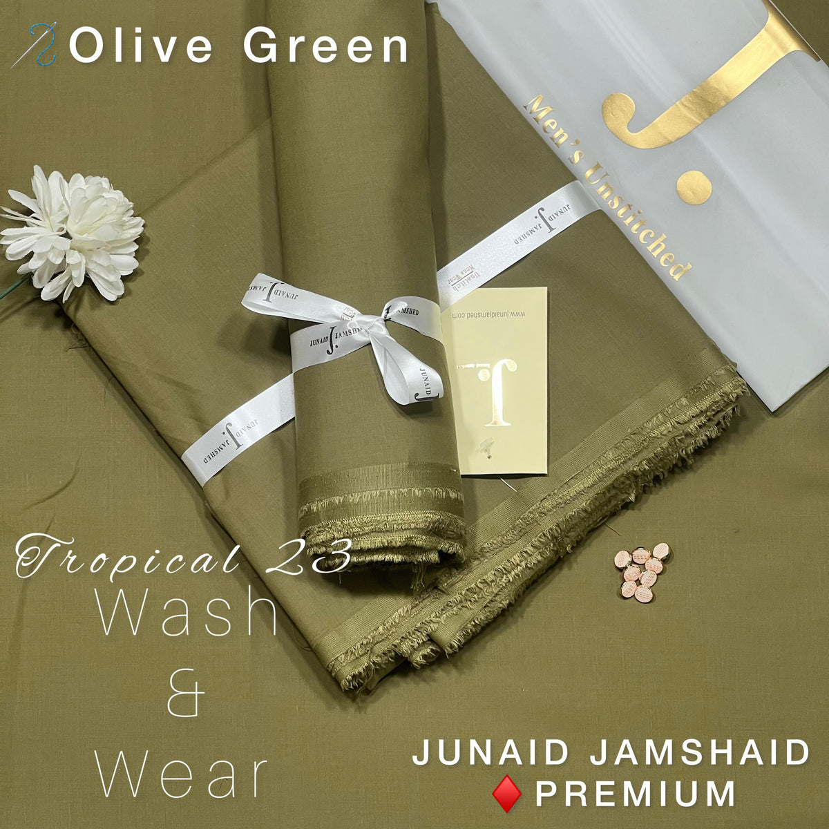 Junaid Jamshed Wash & Wear Men Unstitched Suit