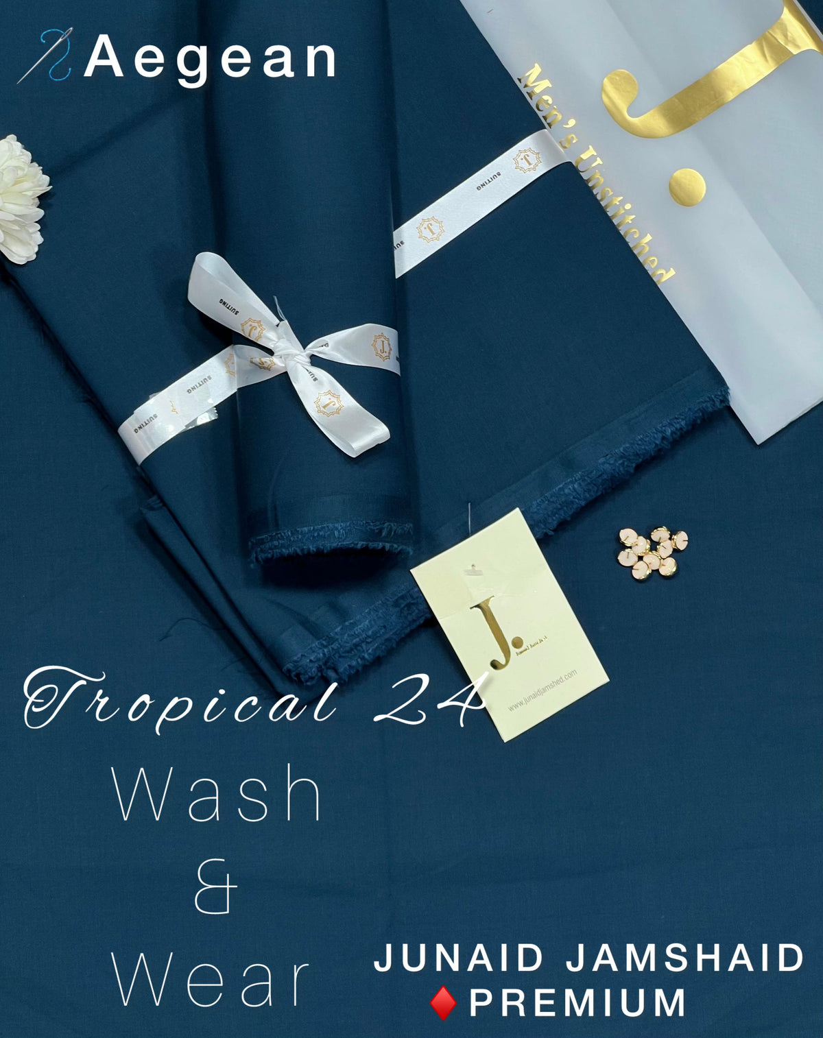 Junaid Jamshed Wash & Wear Men Unstitched Suit