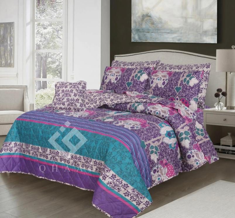 Cotton Salonica Comforter Set King Size 7 Pieces