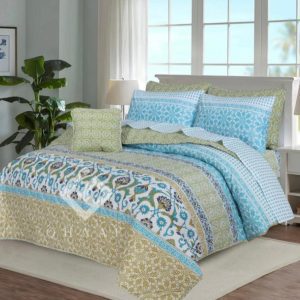 Cotton Salonica Comforter Set King Size 7 Pieces