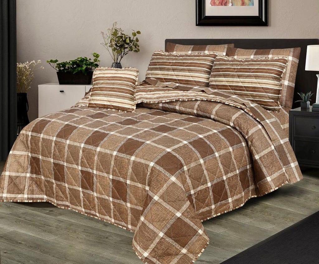 Cotton Salonica Comforter Set King Size 7 Pieces