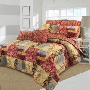 Cotton Salonica Comforter Set King Size 7 Pieces