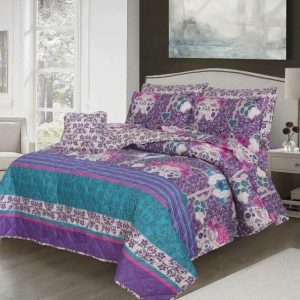 Cotton Salonica Comforter Set King Size 7 Pieces