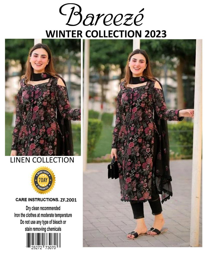 bareeze unstitched winter collection