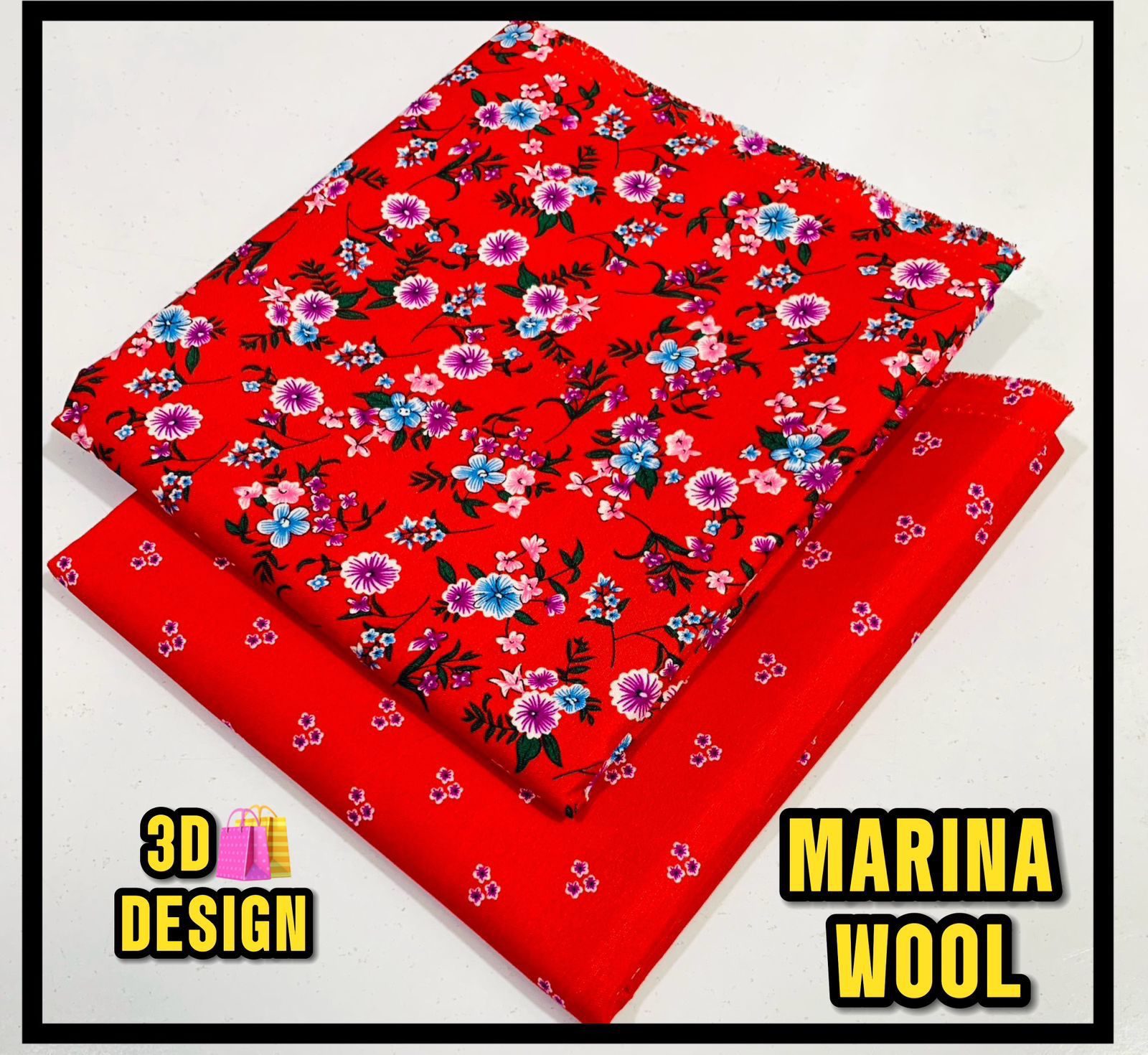 All Over Digital Printed Marina Wool-2PC