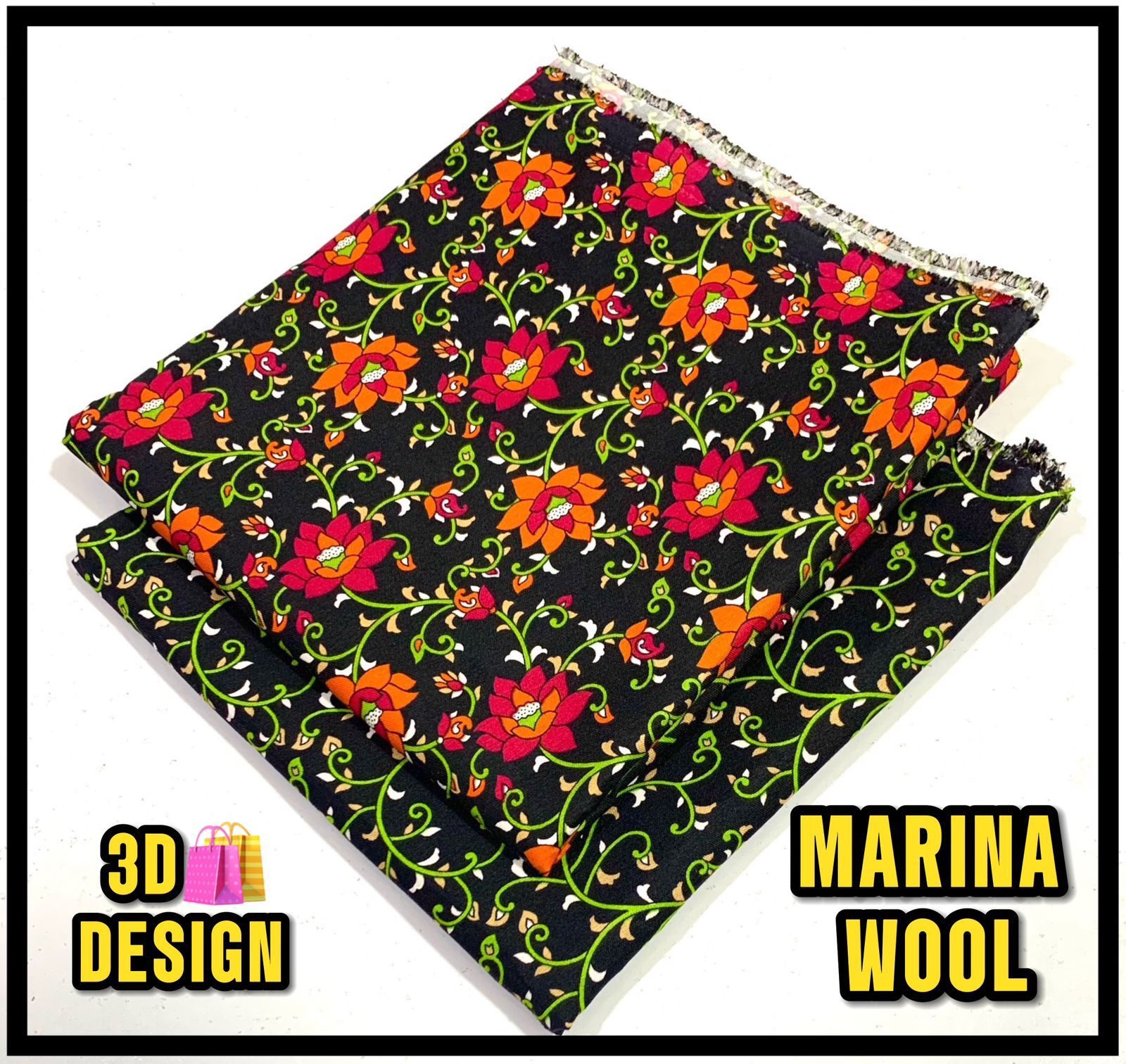 All Over Digital Printed Marina Wool-2PC