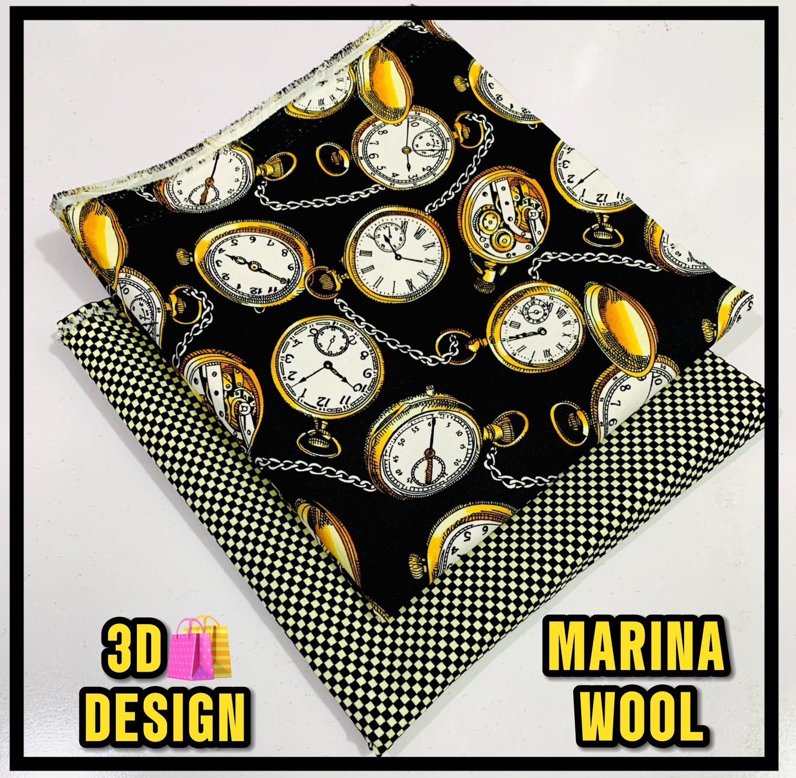 All Over Digital Printed Marina Wool-2PC