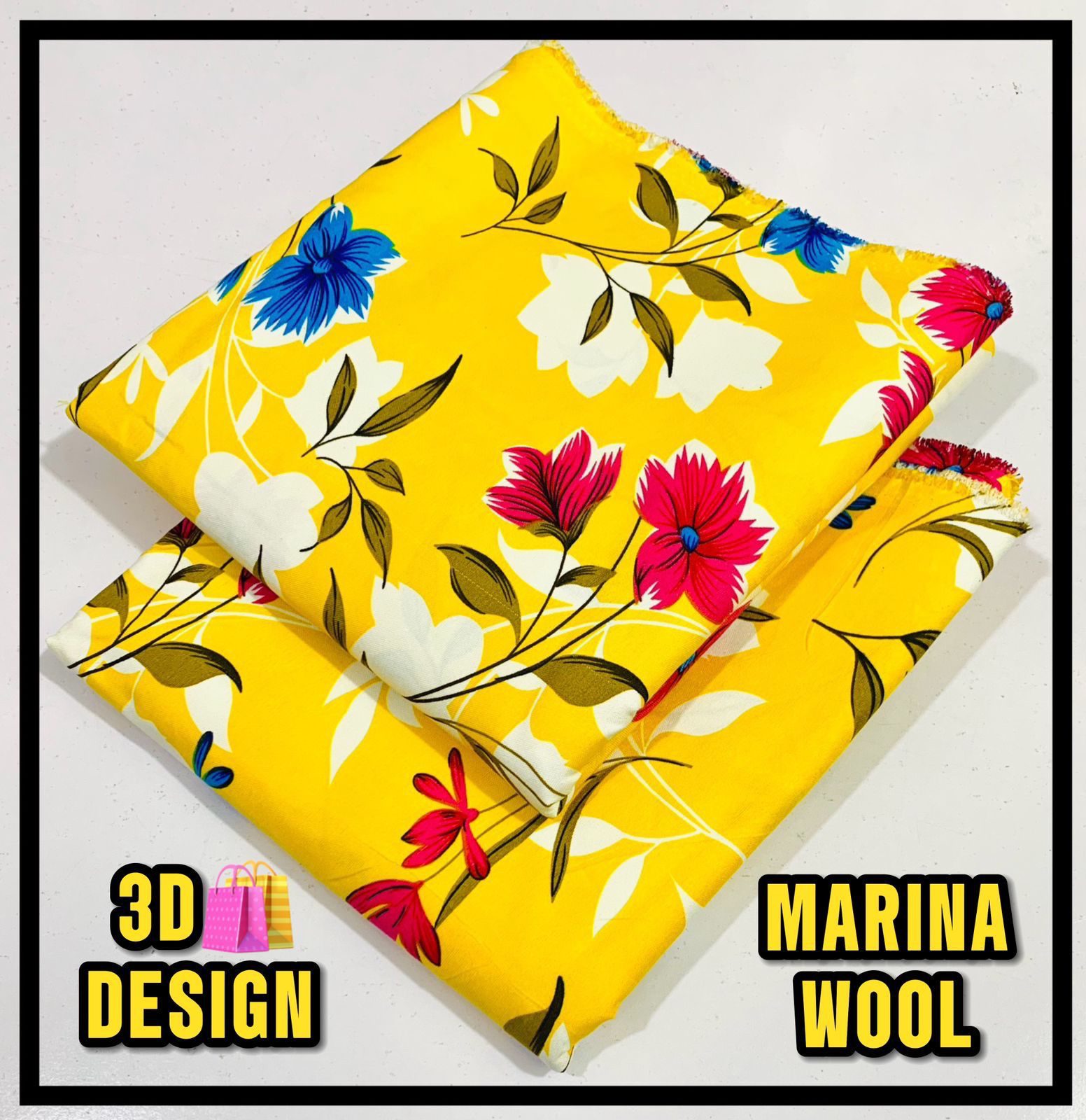 All Over Digital Printed Marina Wool-2PC