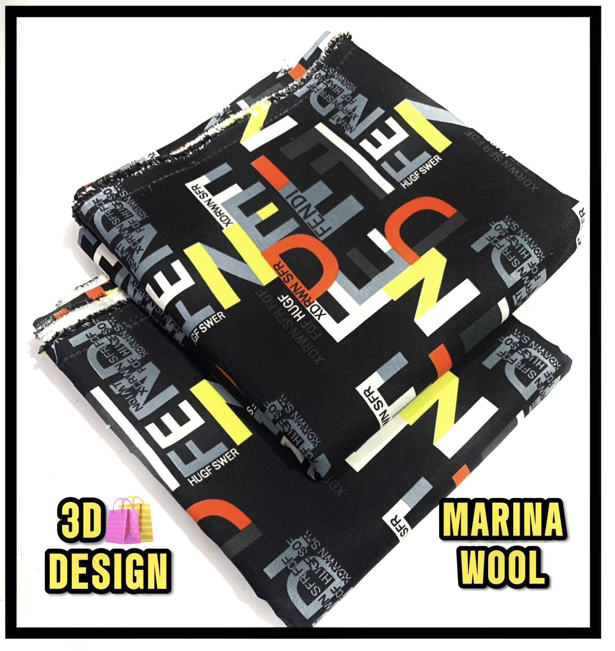 All Over Digital Printed Marina Wool-2PC