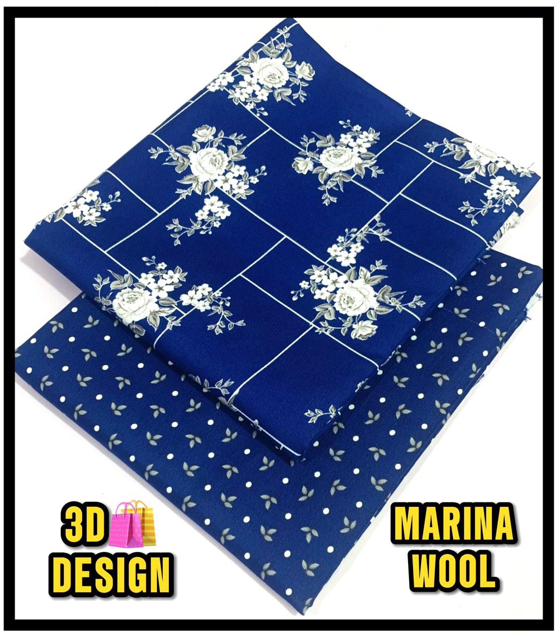 All Over Digital Printed Marina Wool-2PC