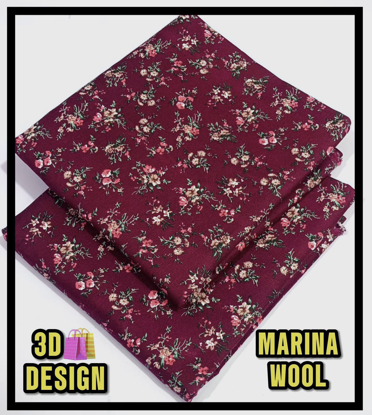 All Over Digital Printed Marina Wool-2PC