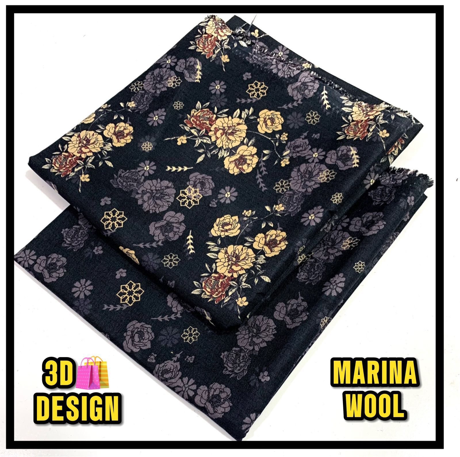 All Over Digital Printed Marina Wool-2PC