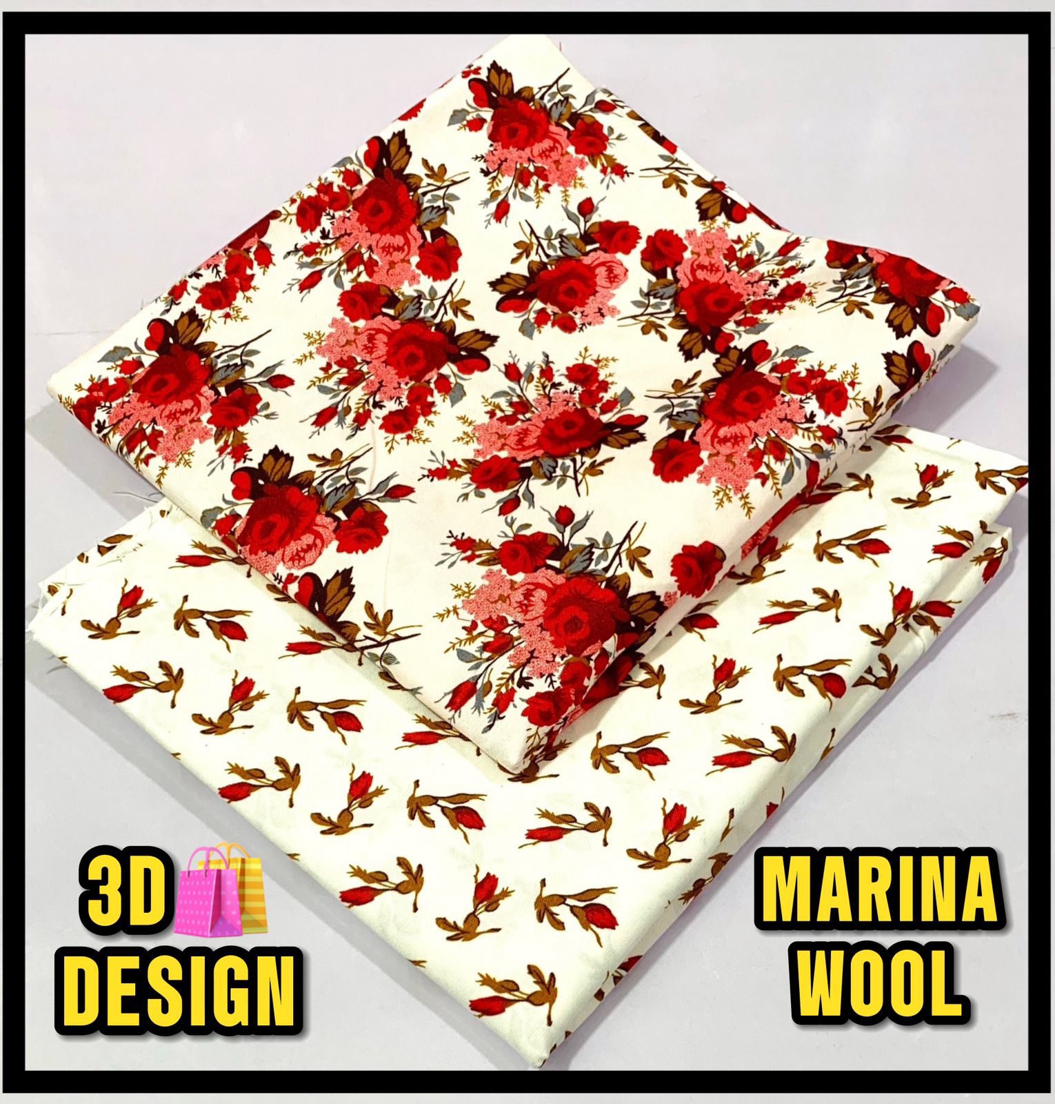 All Over Digital Printed Marina Wool-2PC