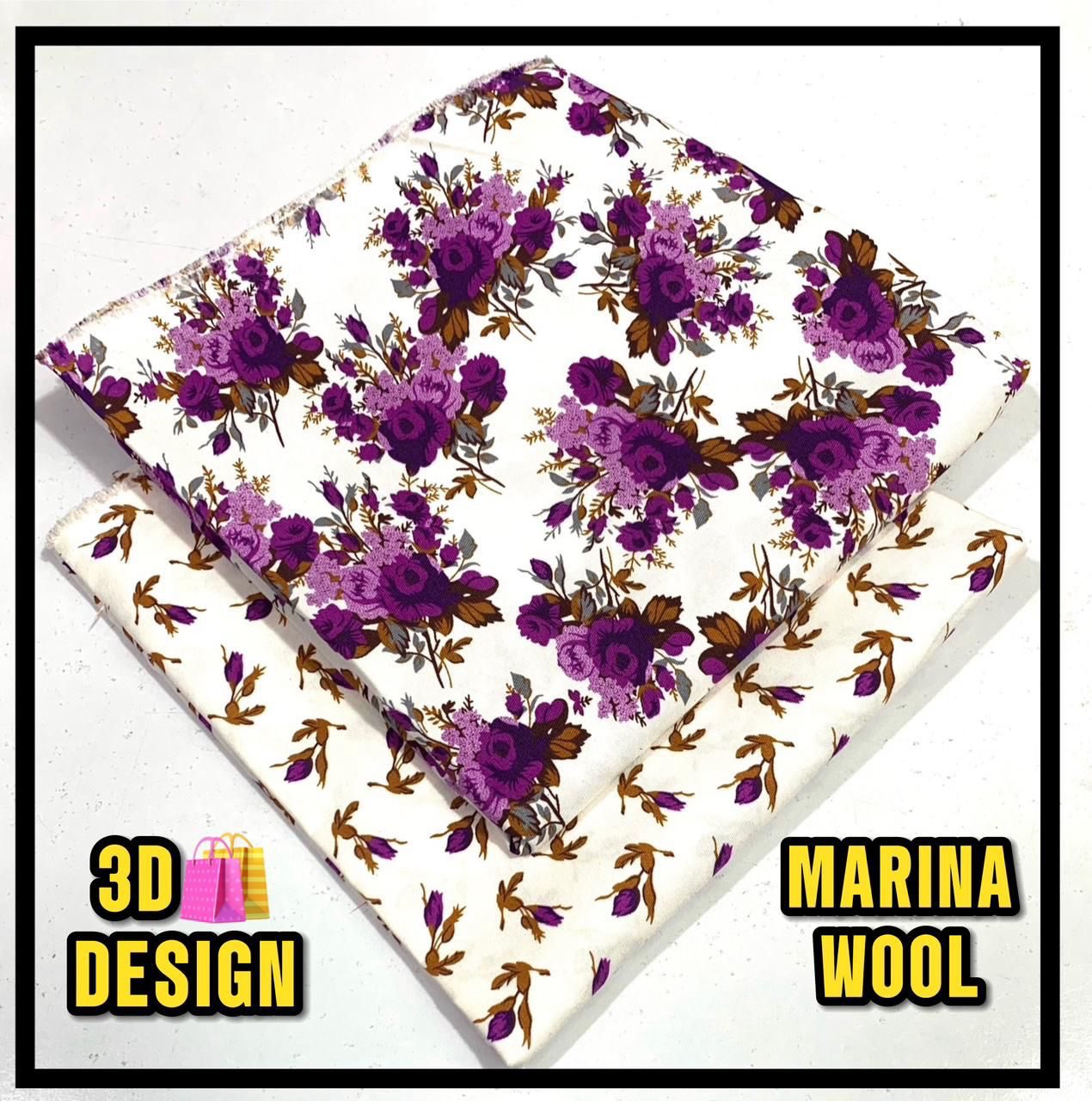 All Over Digital Printed Marina Wool-2PC