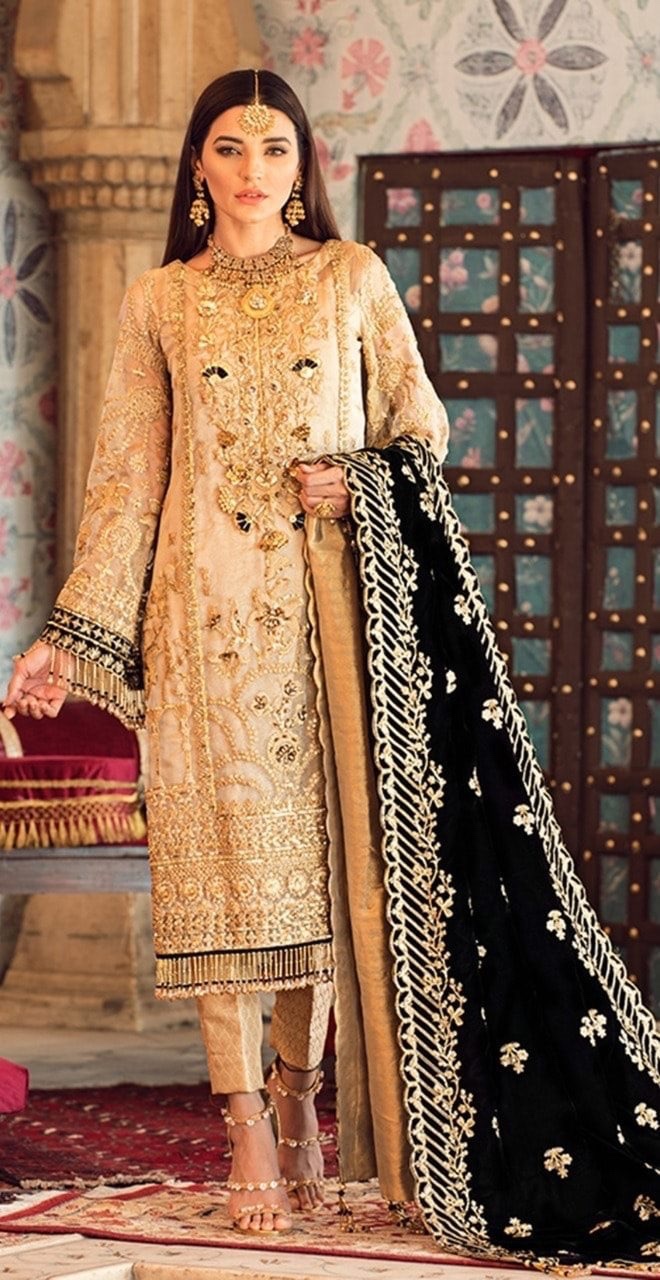 pakistani Indian velvet shawl wrap winter MARIA B SCARVES salwar kameez dupatta