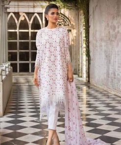 bareeze lawn embroidered dress