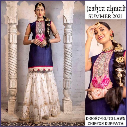 zahra ahmed designer dress
