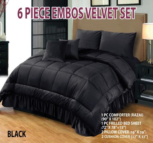 Emboss Velvet Bedsheet Desings