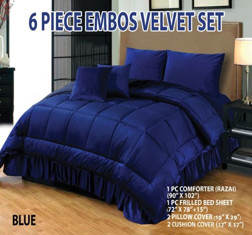 Emboss Velvet Bedsheet