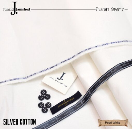 junaid jamshed silver cotton