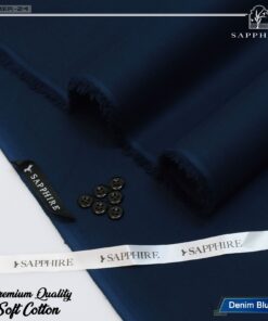 sapphire soft cotton denim blue