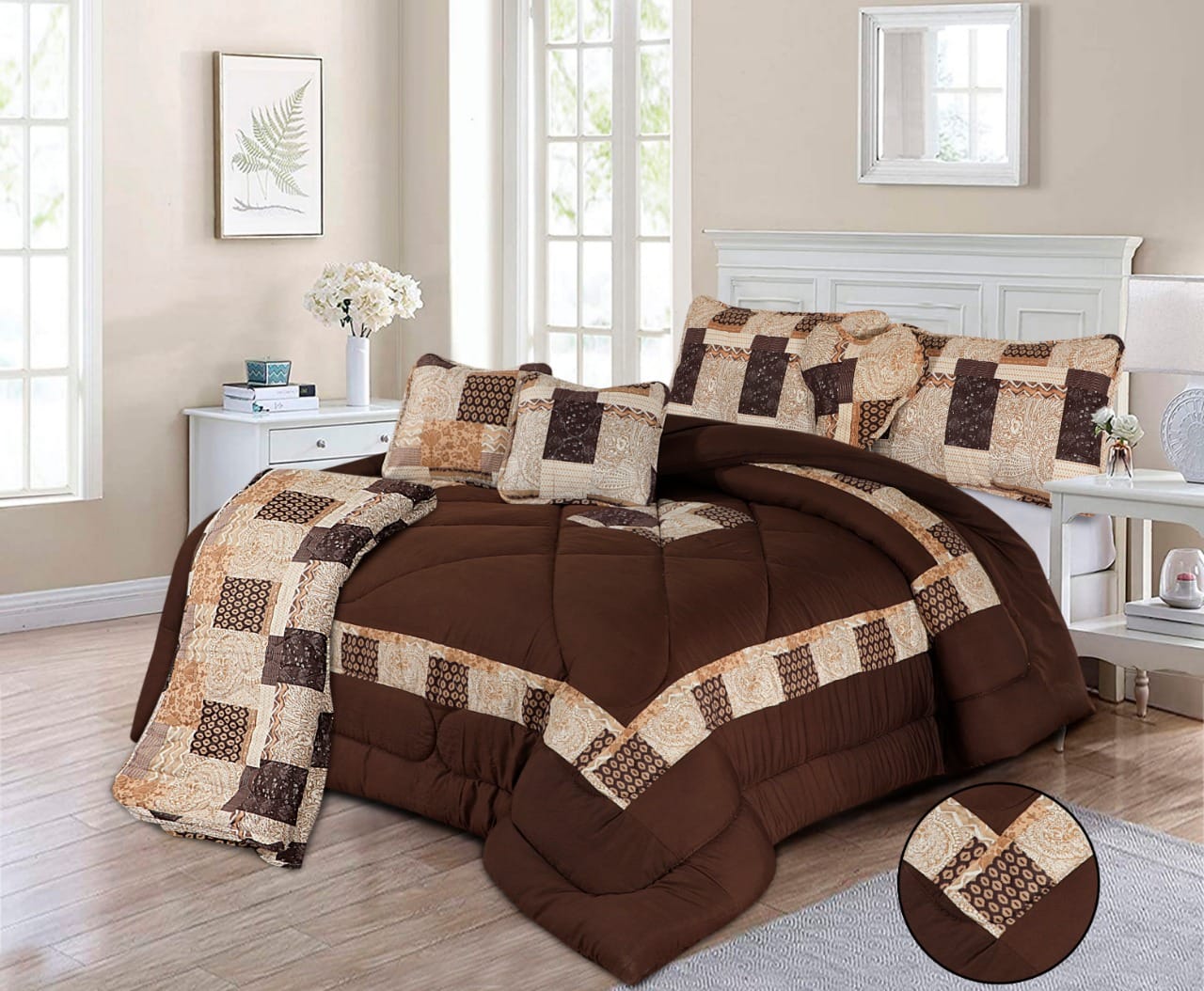 Diamond Plus Comforter Quilt Set 14 PCS