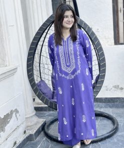 Unstitched Embroidered Lawn - 2 Piece