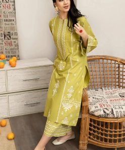 Unstitched Embroidered Lawn - 2 Piece