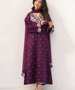 Unstitched Embroidered Lawn - 2 Piece