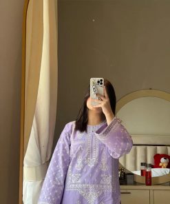 Unstitched Embroidered Lawn - 2 Piece