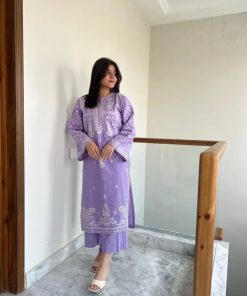 Unstitched Embroidered Lawn - 2 Piece