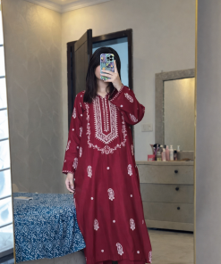 Unstitched Embroidered Lawn - 2 Piece