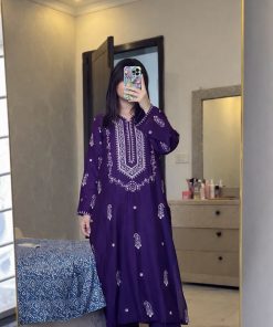 Unstitched Embroidered Lawn - 2 Piece