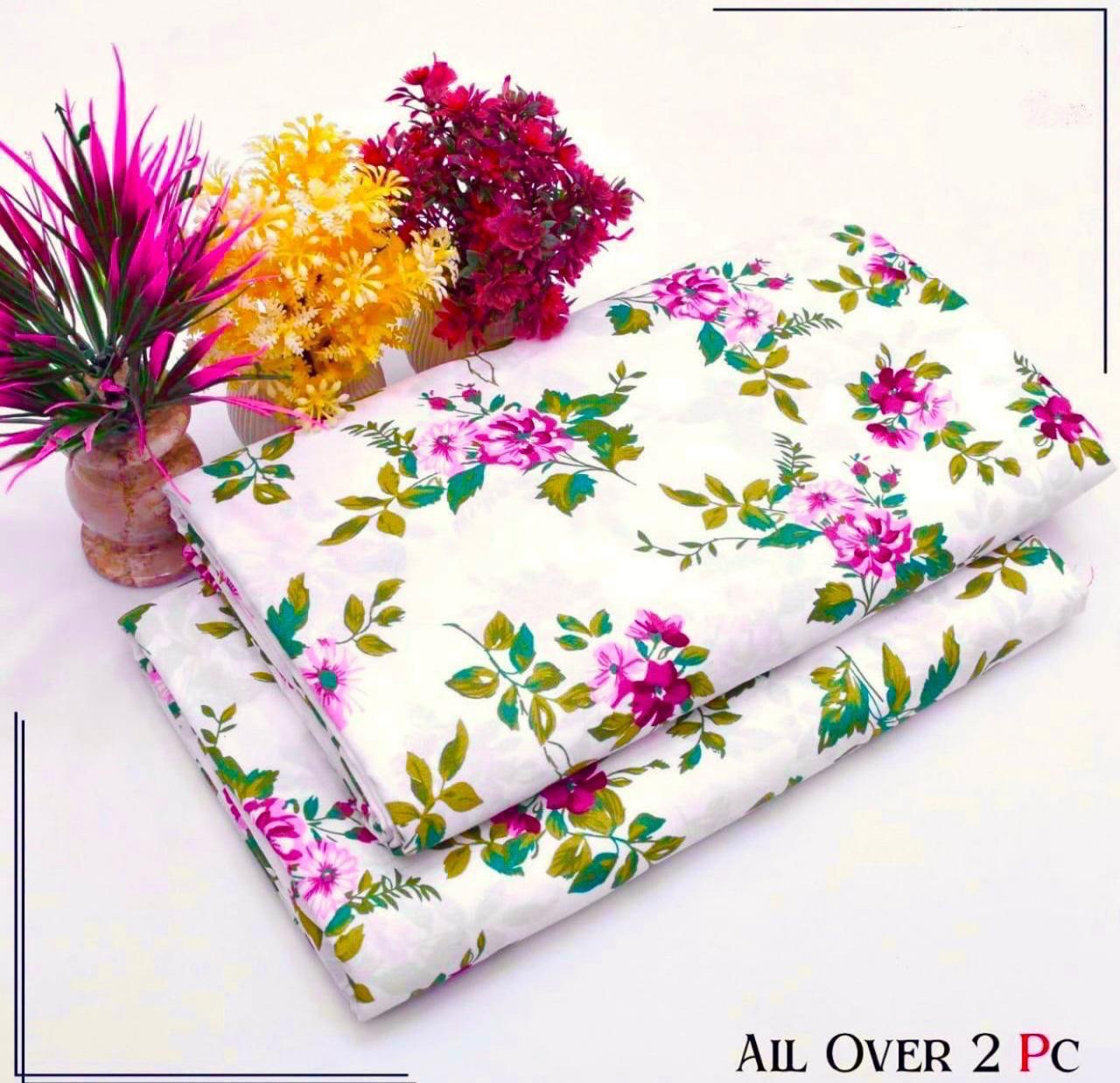All Over Digital Printed Summer Cotton-2 Piece