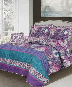 Cotton Comforter Set King Size 7 Pieces