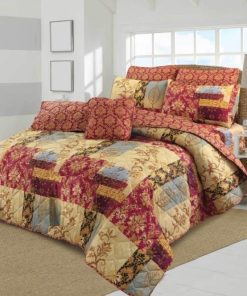 Cotton Comforter Set King Size 7 Pieces