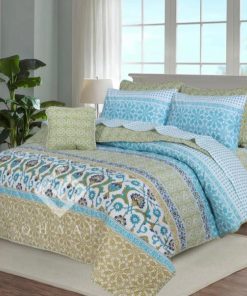 Cotton Comforter Set King Size 7 Pieces