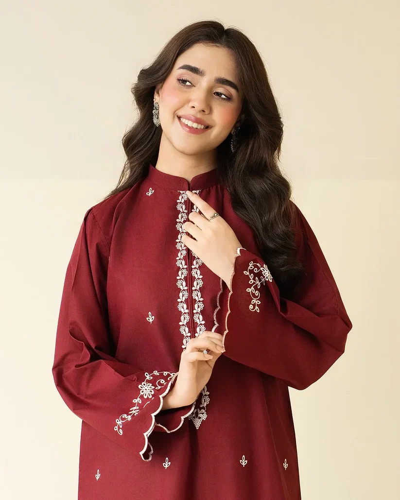 Unstitched Embroidered Lawn - 2 PC