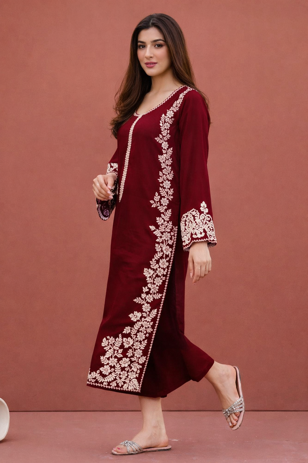 Unstitched Embroidered Lawn - 2 PC
