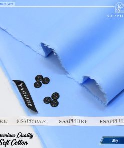Sapphire Men Soft Cotton Unstitched Suit