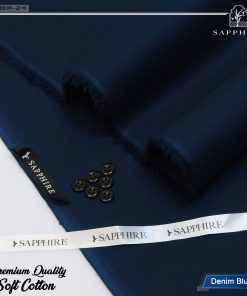 Sapphire Men Soft Cotton Unstitched Suit