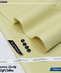 Sapphire Men Soft Cotton Unstitched Suit