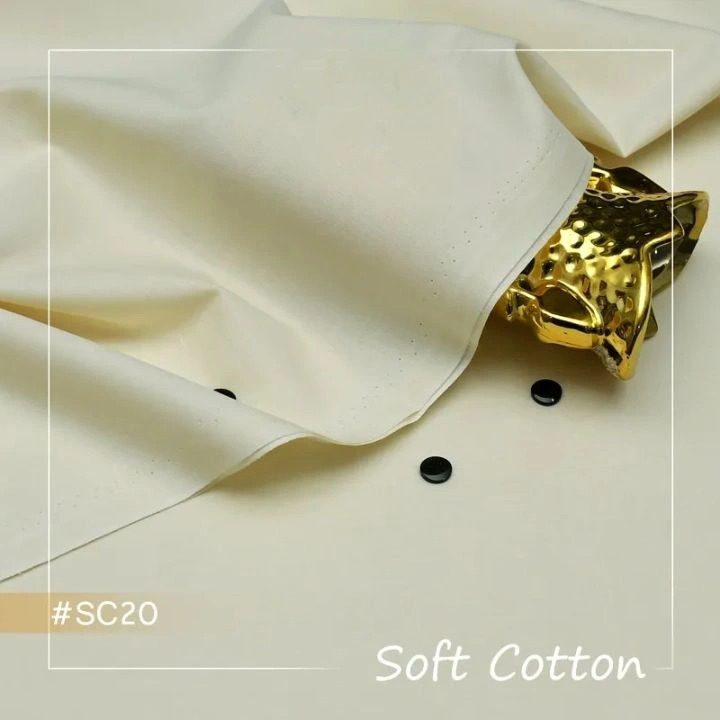 Soft Cotton Men Unstitched Suits