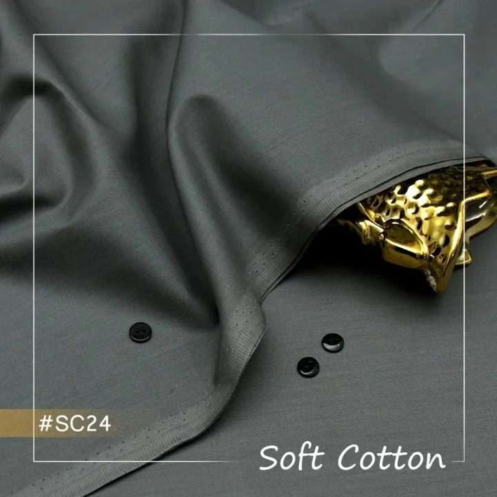Soft Cotton Men Unstitched Suits