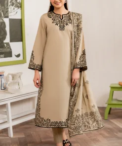 Unstitched Embroidered Lawn - 3PC