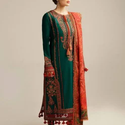 Unstitched Embroidered Lawn - 3PC